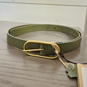 NWT Rachel Comey Cliff Belt in Olive. Size Large